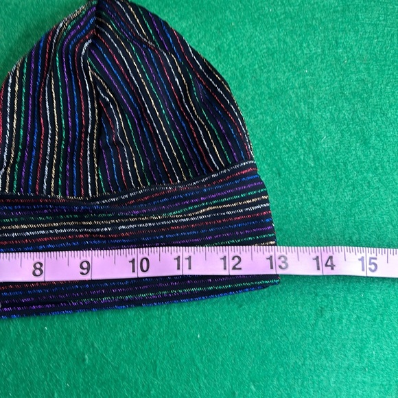 A3 DESIGN TWO PEICE METALLIC NYLON STRIPPED SKIRT AND CROP TOP SET SZ M - Picture 12 of 15